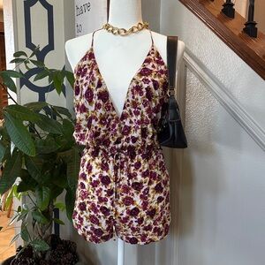 Boho Floral Halter Romper 🤩